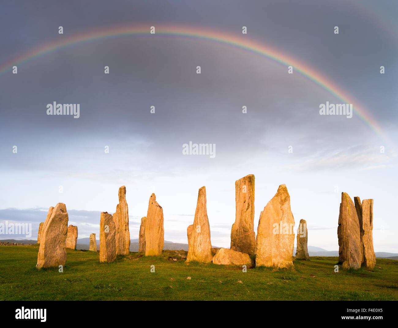 Standing Stones of Callanish on the Isle of Lewis. The megalithic ...