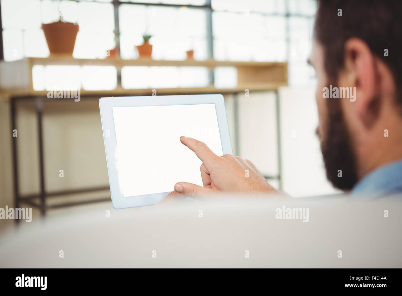 Close up shot man scrolling hi-res stock photography and images - Alamy