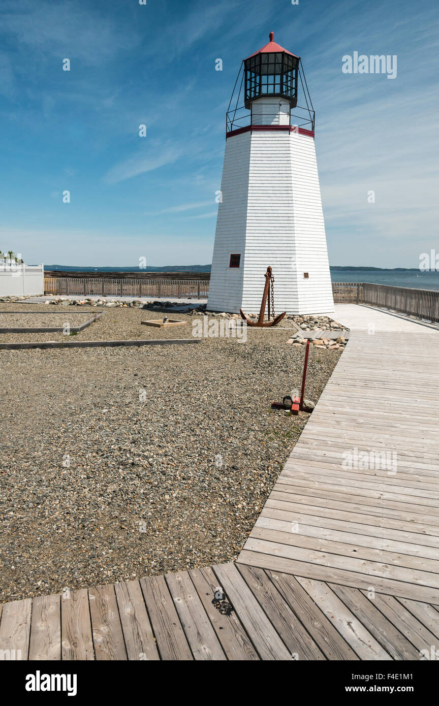 St. Andrews lighthouse in St. Andrews, New Brunswick, Canada - Stock Image