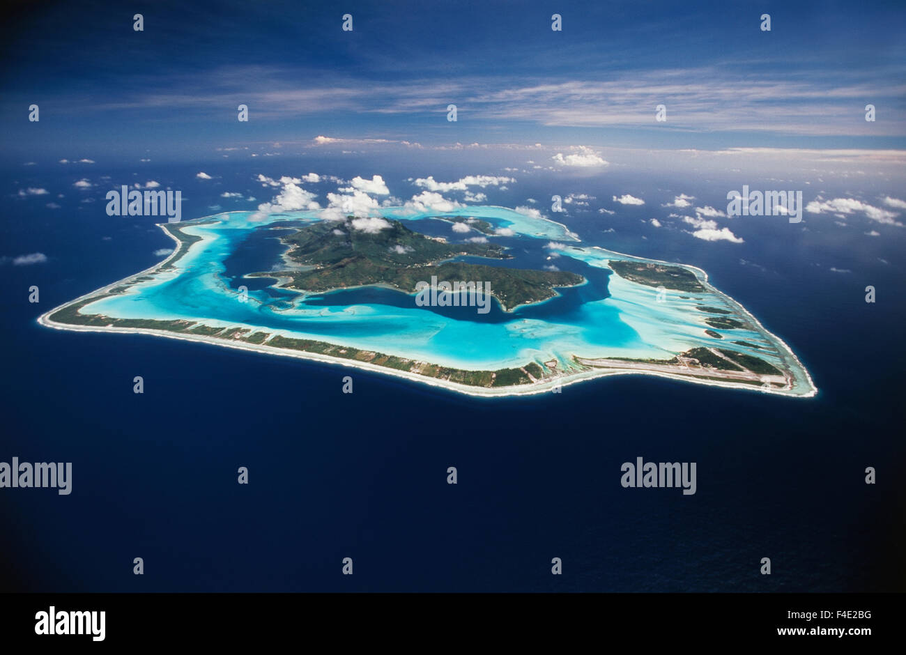 French Polynesia Bora Bora Aerial View Of Bora Bora Island Large French Polynesia Bora Bora Aerial View Of Bora Bora Island Large