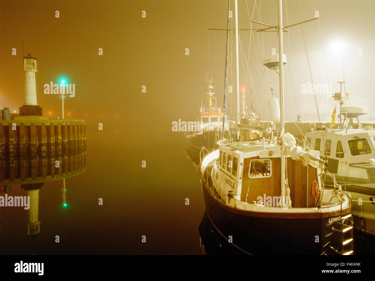 A fishing port, Scotland, Great Britain. Stock Photo