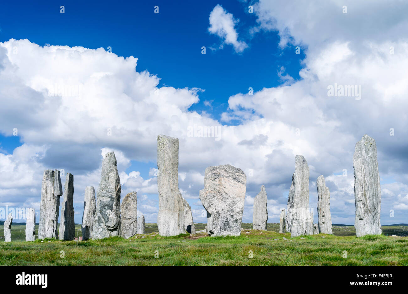 Standing Stones of Callanish on the Isle of Lewis. The megalithic ...