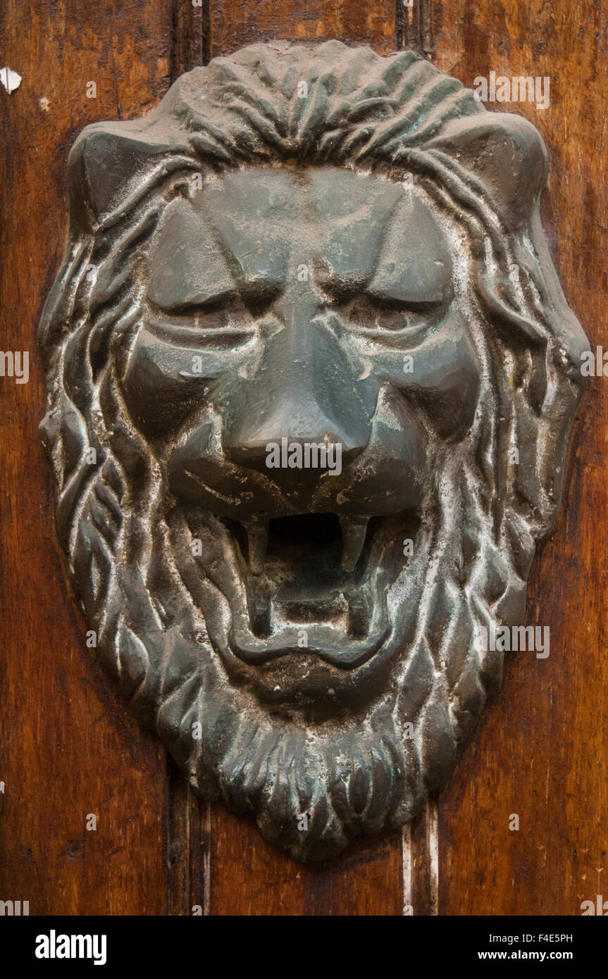 Door Knockers. The old city has ornately carved heavy wooden doors with