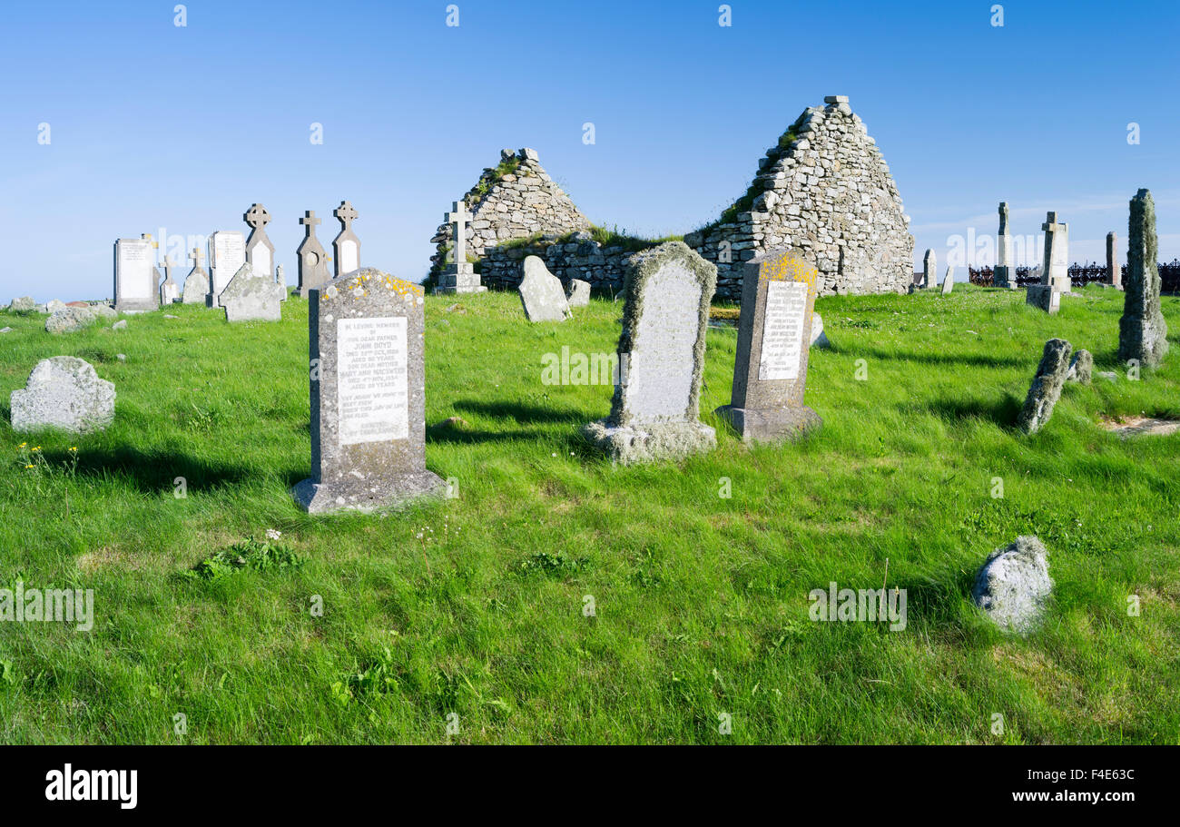 The island Benbecula (Beinn nam Fadhla). Balivanich cemetery. Europe