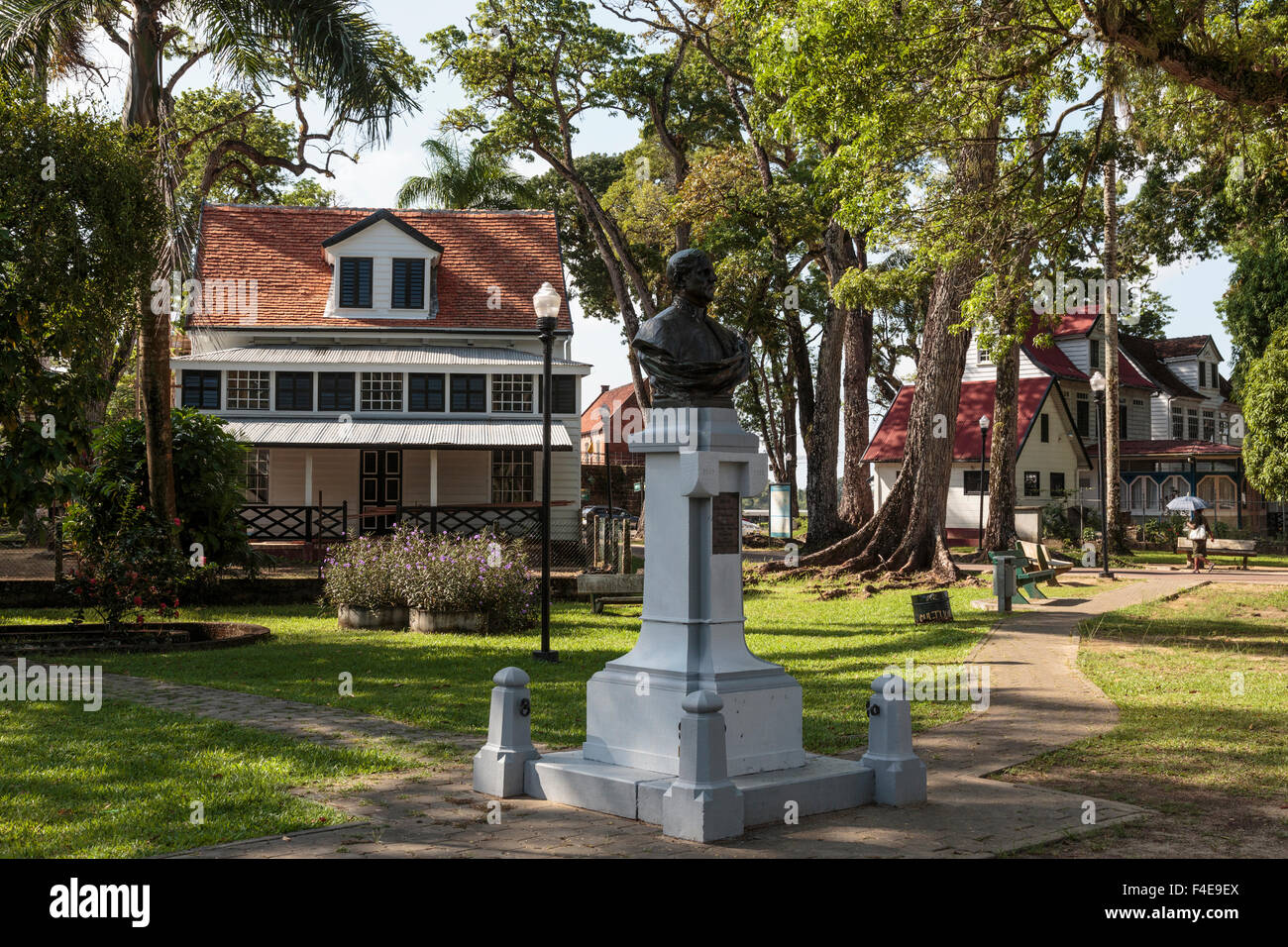 South America, Suriname, Paramaribo, Fort Zeelandia. Monument for Stock