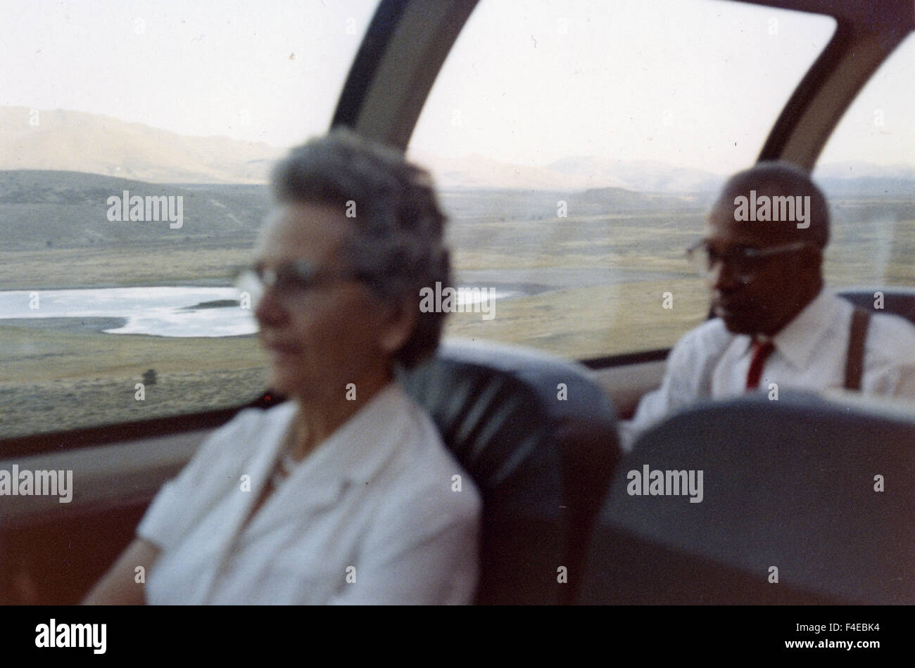 traveling by Santa Fe train around the United States in the early 1960s. travel Stock Photo