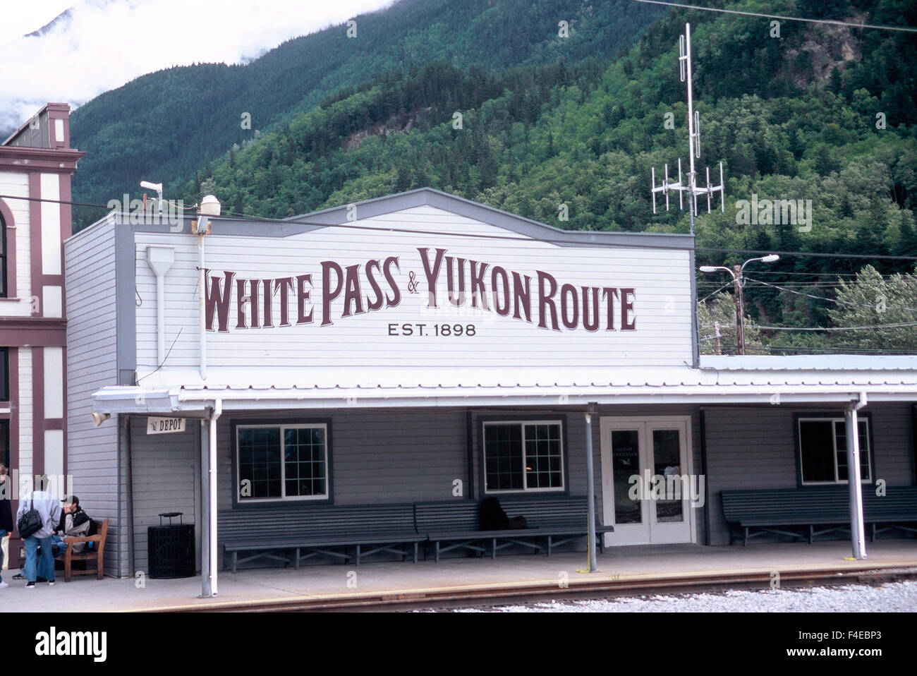 USA, Alaska, Skagway, White Pass & Yukon Offices Stock Photo Alamy