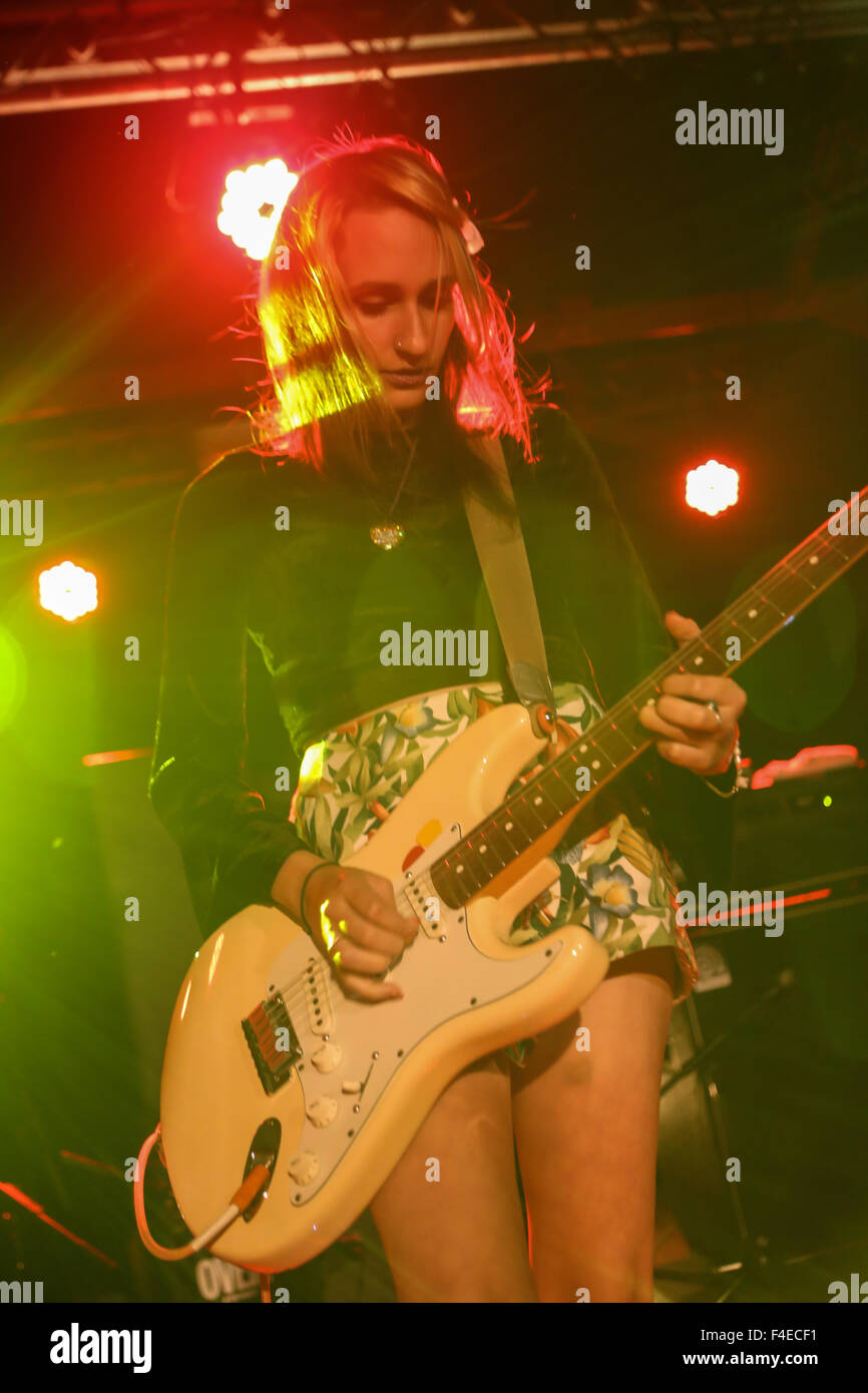 Manchester, UK. 16th October 2015. Speedy Ortiz perform live at Sound Control in Manchester during their recent UK Tour. Credit:  Simon Newbury/Alamy Live News Stock Photo