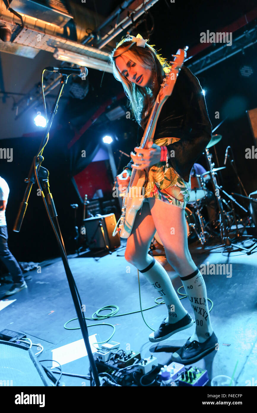 Manchester, UK. 16th October 2015. Speedy Ortiz perform live at Sound Control in Manchester during their recent UK Tour. Credit:  Simon Newbury/Alamy Live News Stock Photo