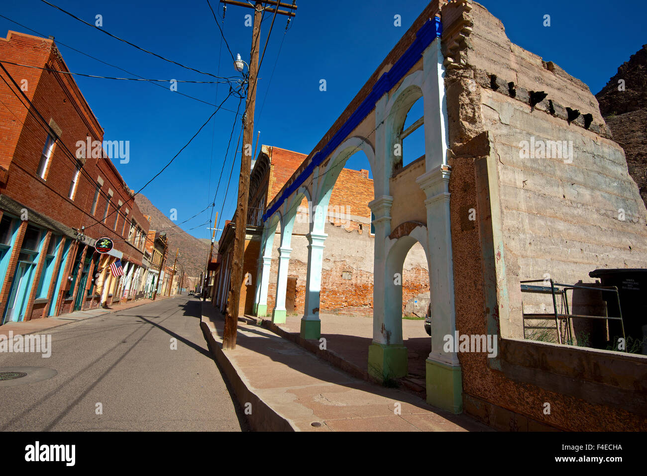 Clifton Arizona is a virtually abandoned town which died following the