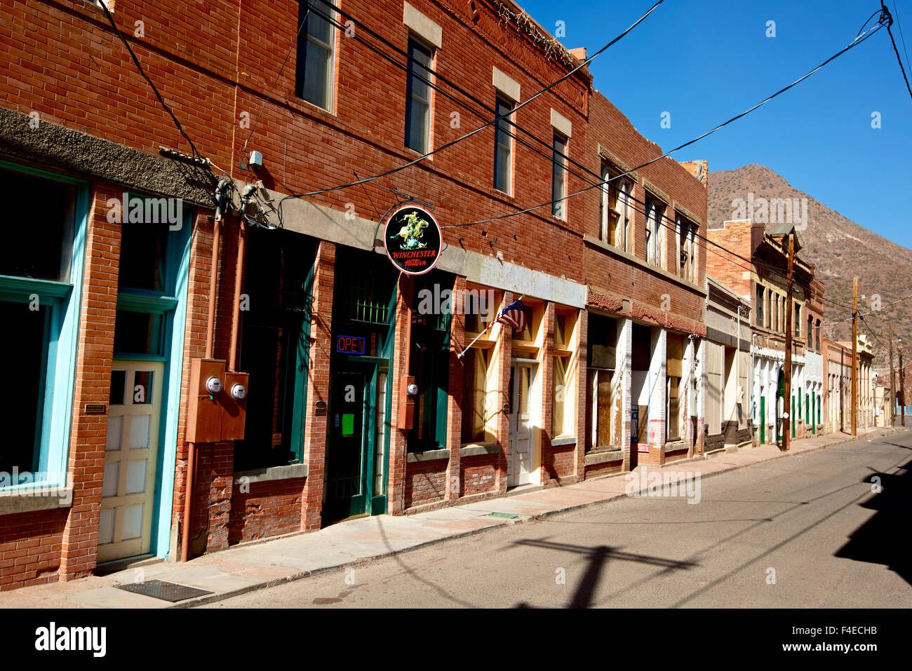 Clifton Arizona is a virtually abandoned town which died following the