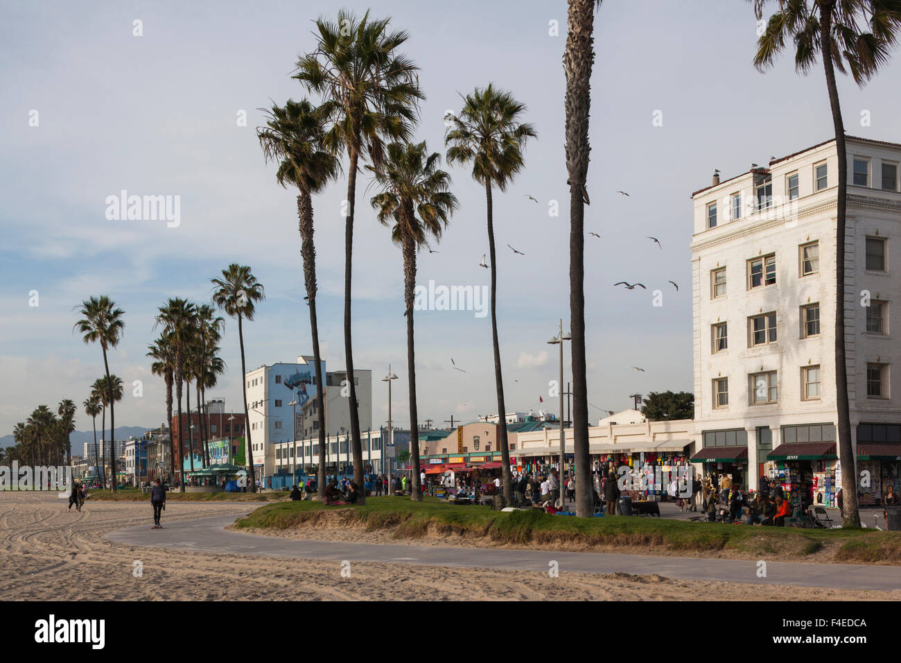 California, Los Angeles, Venice, beachfront buildings Stock Photo Alamy