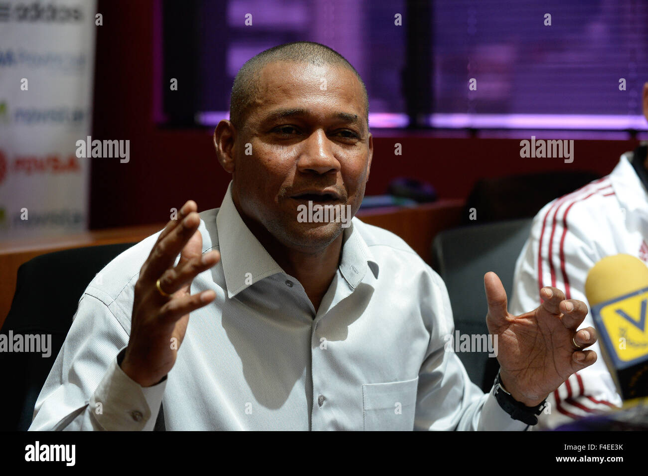 Caracas, Venezuela's national soccer team. 16th Oct, 2015. Noel