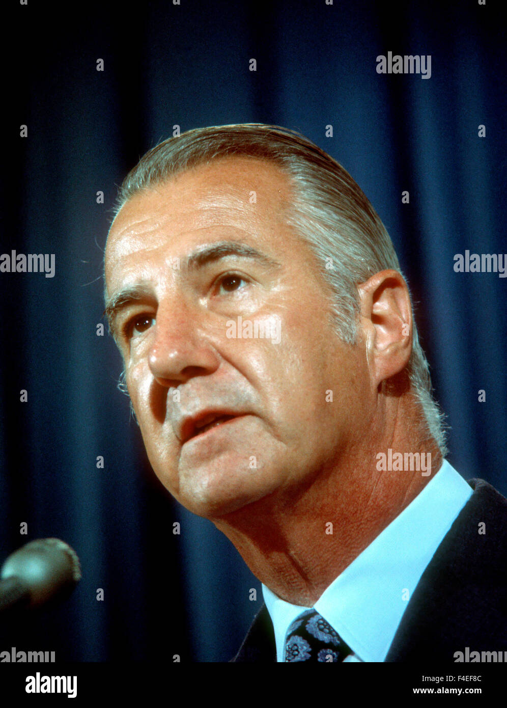 Vice President Spiro Agnew in August 1973. Stock Photo