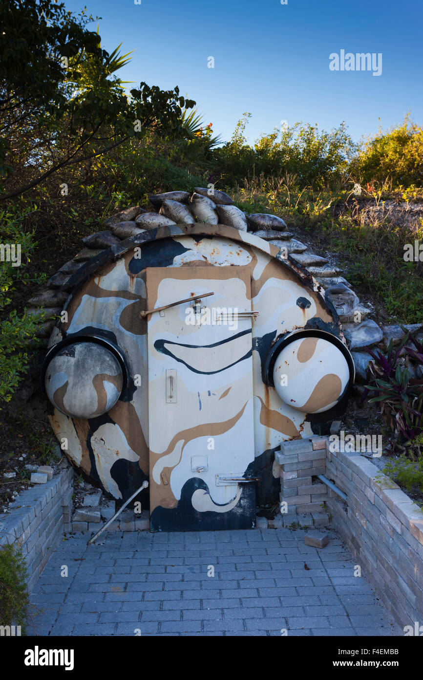 USA, Florida, Riviera Beach, Peanut Island Park, former secret bunker