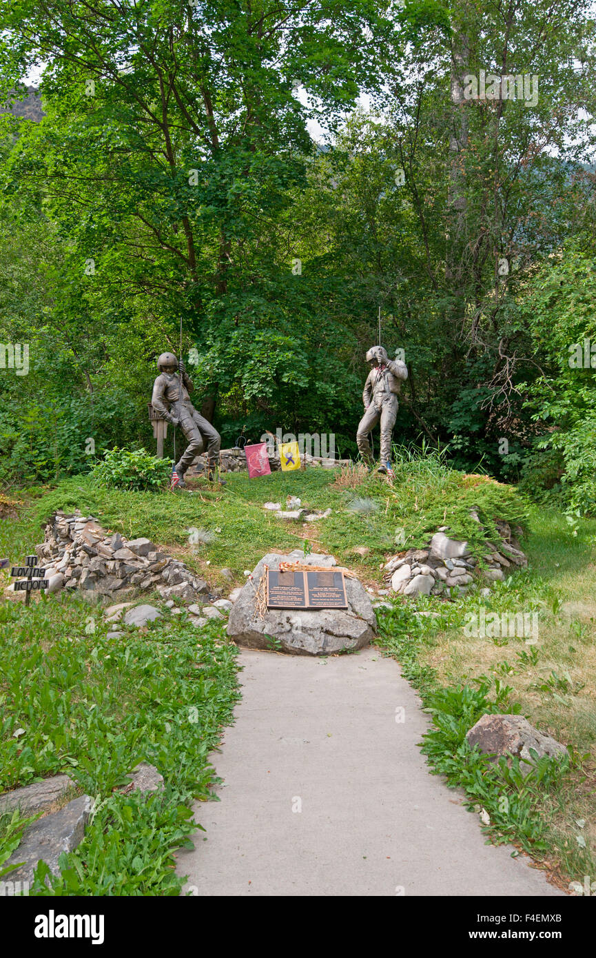 Cramer Fire Memorial, North Fork, Idaho Stock Photo - Alamy