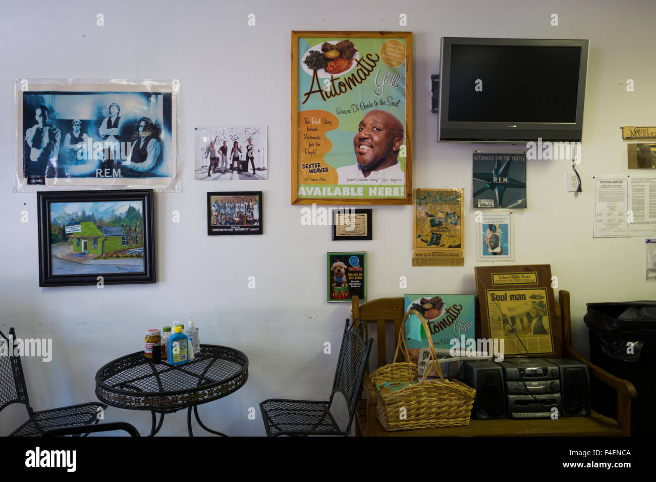 Athens, Weaver D's soul food restaurant, interior Stock Photo