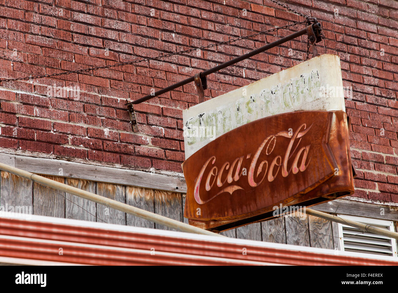 Coca cola sign kansas hi-res stock photography and images - Alamy