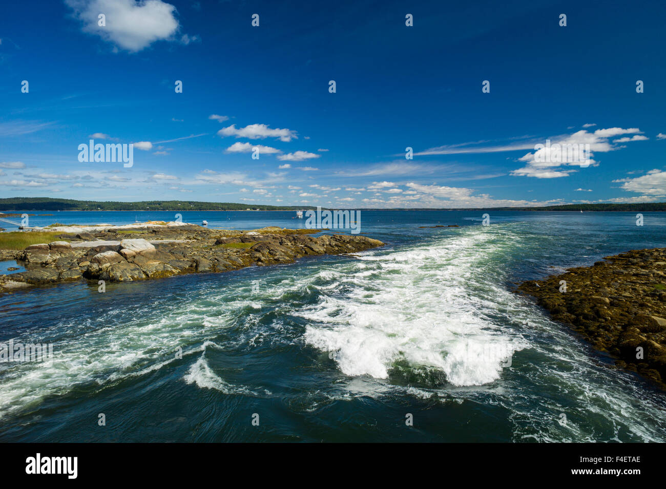 Maine, Blue Hill, Blue Hill Reversing Falls Stock Photo Alamy