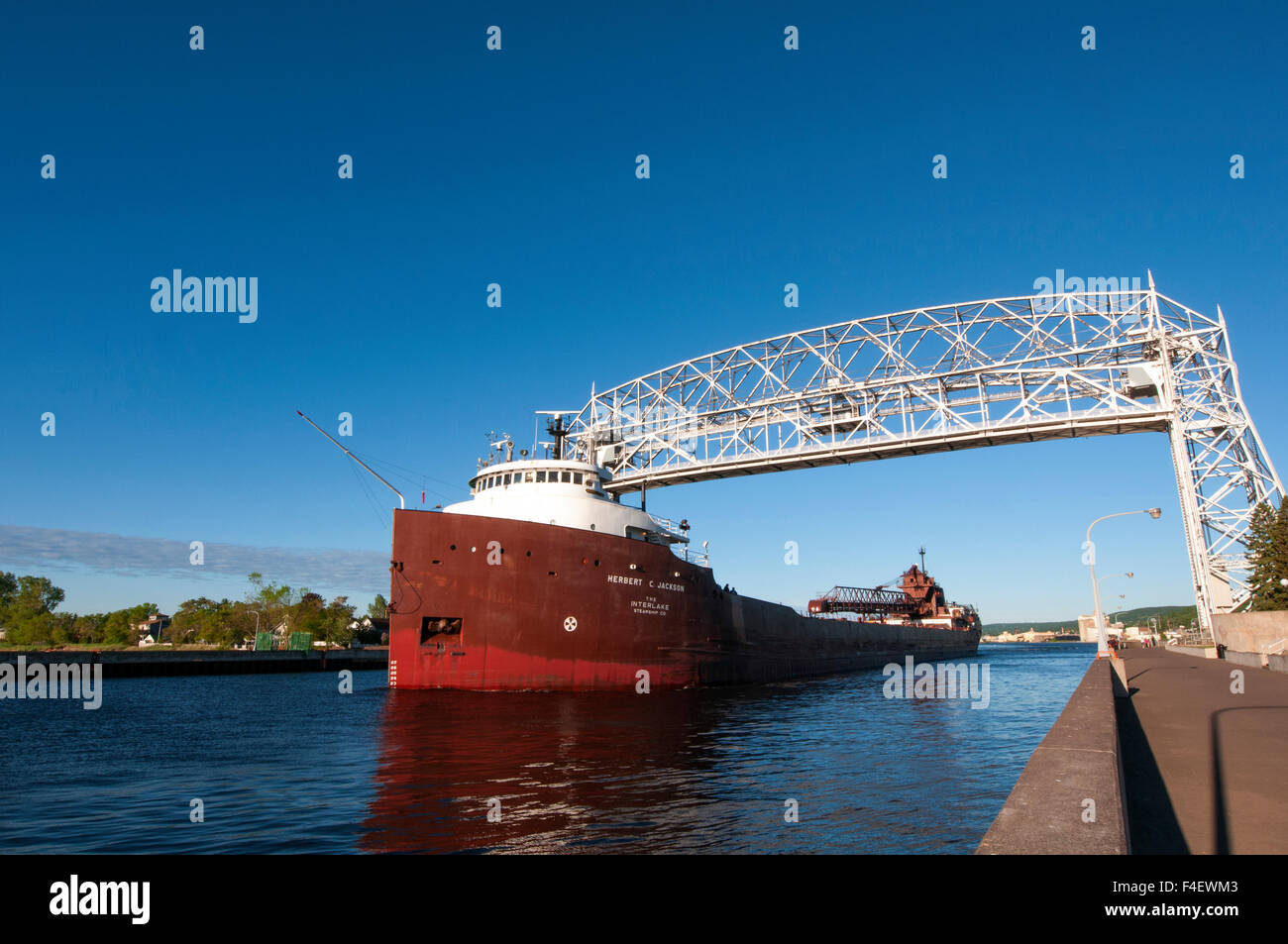 Minnesota, Duluth, Canal Park, Herbert C. Jackson, Lift Bridge Stock