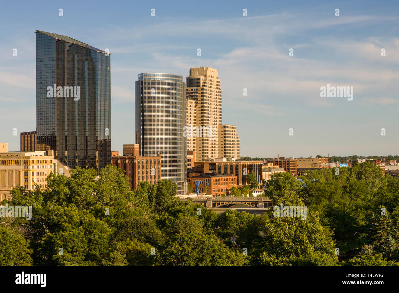 View of downtown from the west side of the Grand River, Grand Rapids