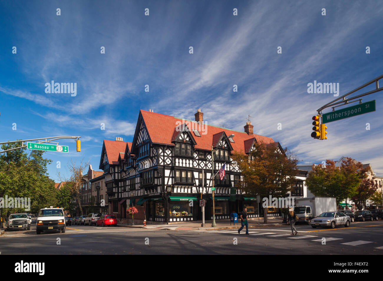 USA, New Jersey, Princeton, Princeton University, Nassau Street buildings Stock Photo Alamy