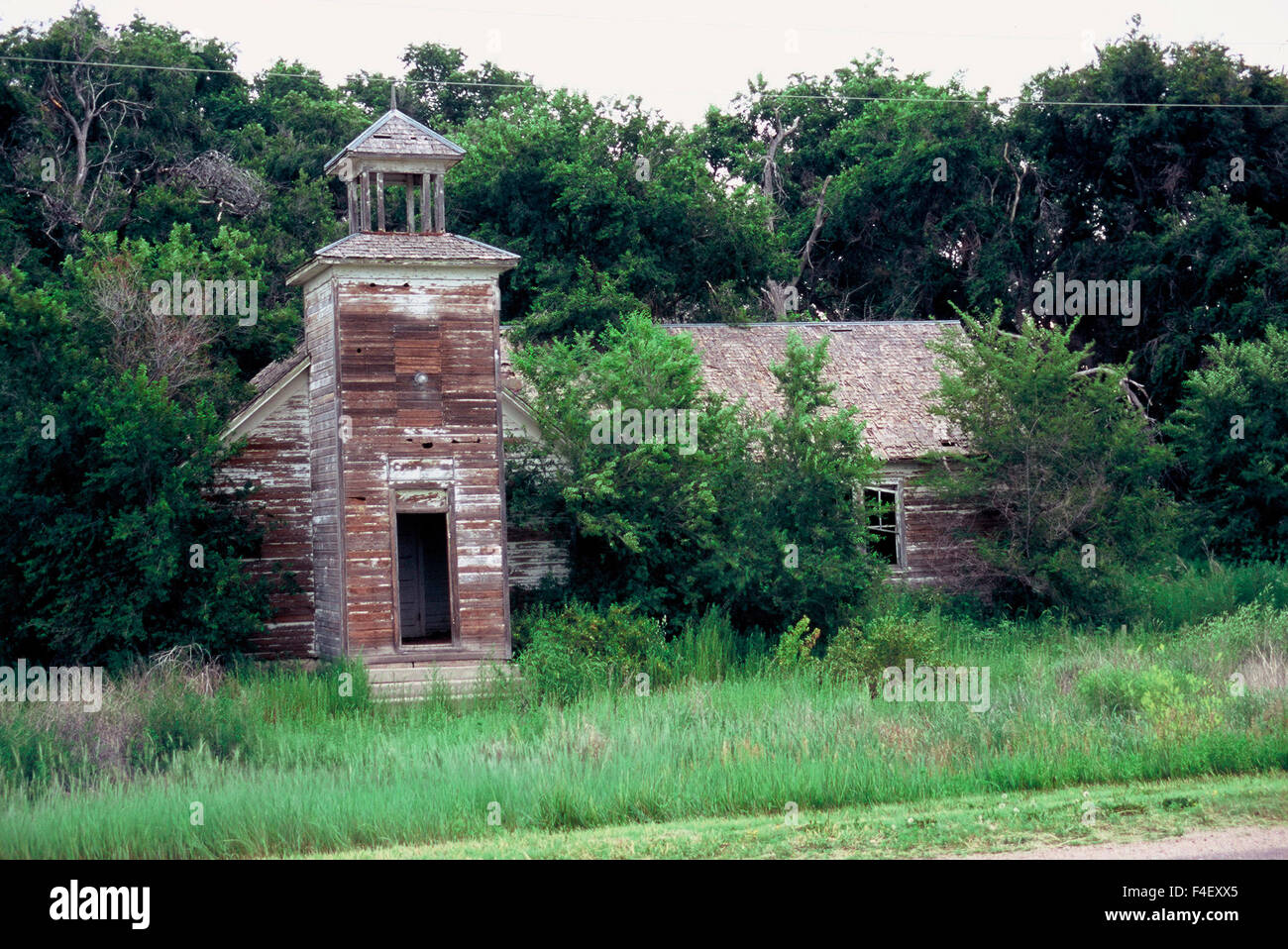 USA, Nebraska, Bayard Abandoned Church Ruin Stock Photo Alamy