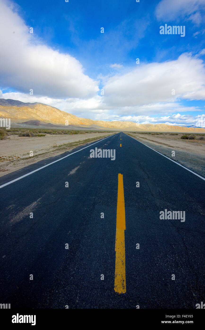 The modern Highway 447 in Nevada, known as the Loneliest Highway in America, follows much of the