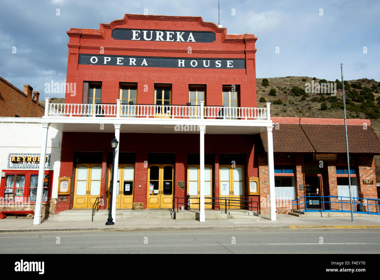 The Eureka Opera House in Eureka Nevada was built in 1880 in the mining