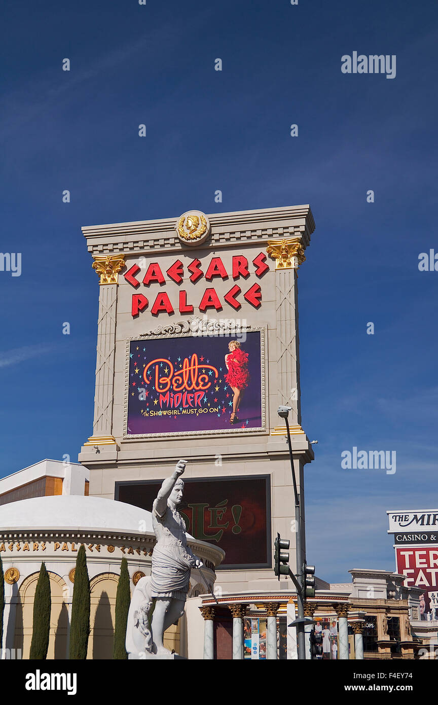Sign for Caesars Palace, Las Vegas Strip, Nevada, United States, North ...