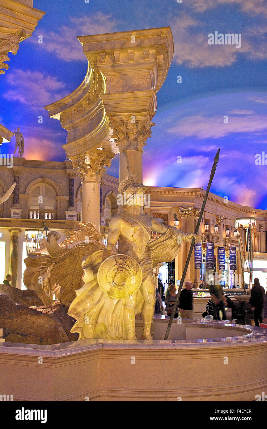Las Vegas, Nevada, USA - Fountain of the Gods installation inside the  Caesars Palace casino Stock Photo - Alamy