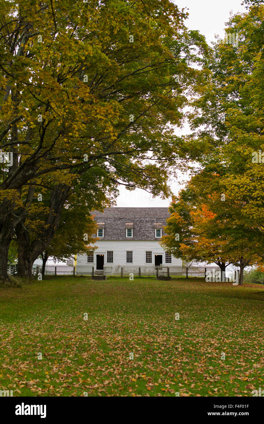 New Hampshire, Canterbury Shaker Village, former Shaker religious community, Meeting House, autumn Stock Photo