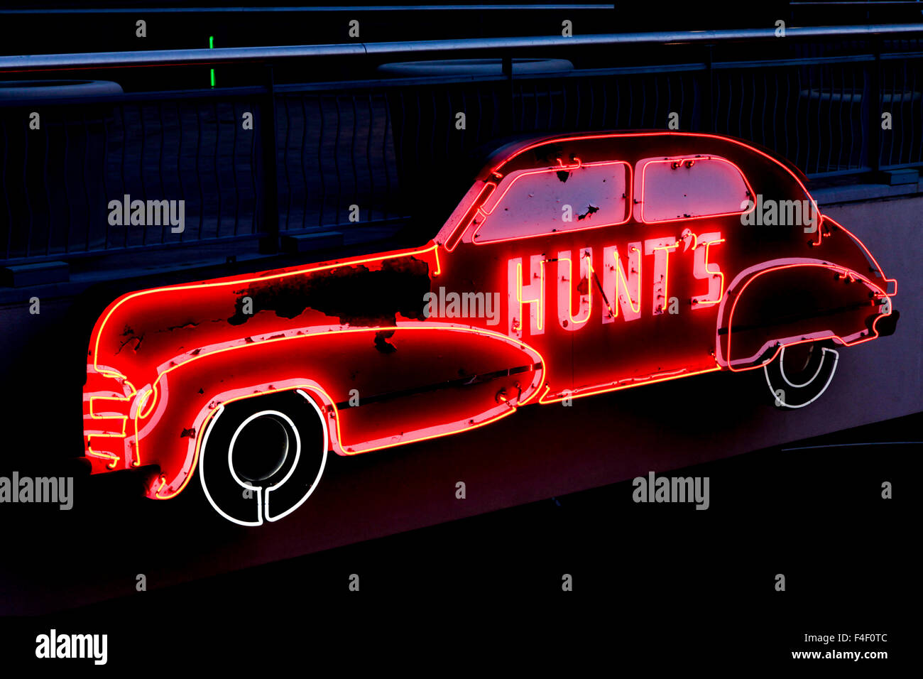 Neon sign at the neon sign museum in Las Vegas, Nevada. USA Stock Photo