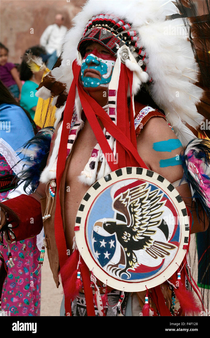 Ohkay Owingeh Pueblo Christmas Dances 2022 Ohkay Owingeh Pueblo, New Mexico, United States. Summer Feast Day  Celebration. Tewa Tribe. Dancer Stock Photo - Alamy