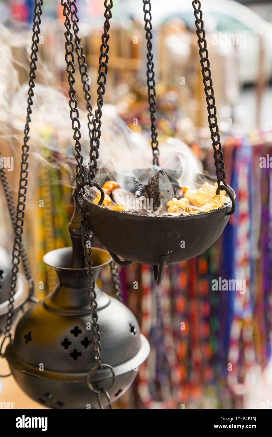 Burning incense, Harlem, New York City, New York, USA Stock Photo Alamy
