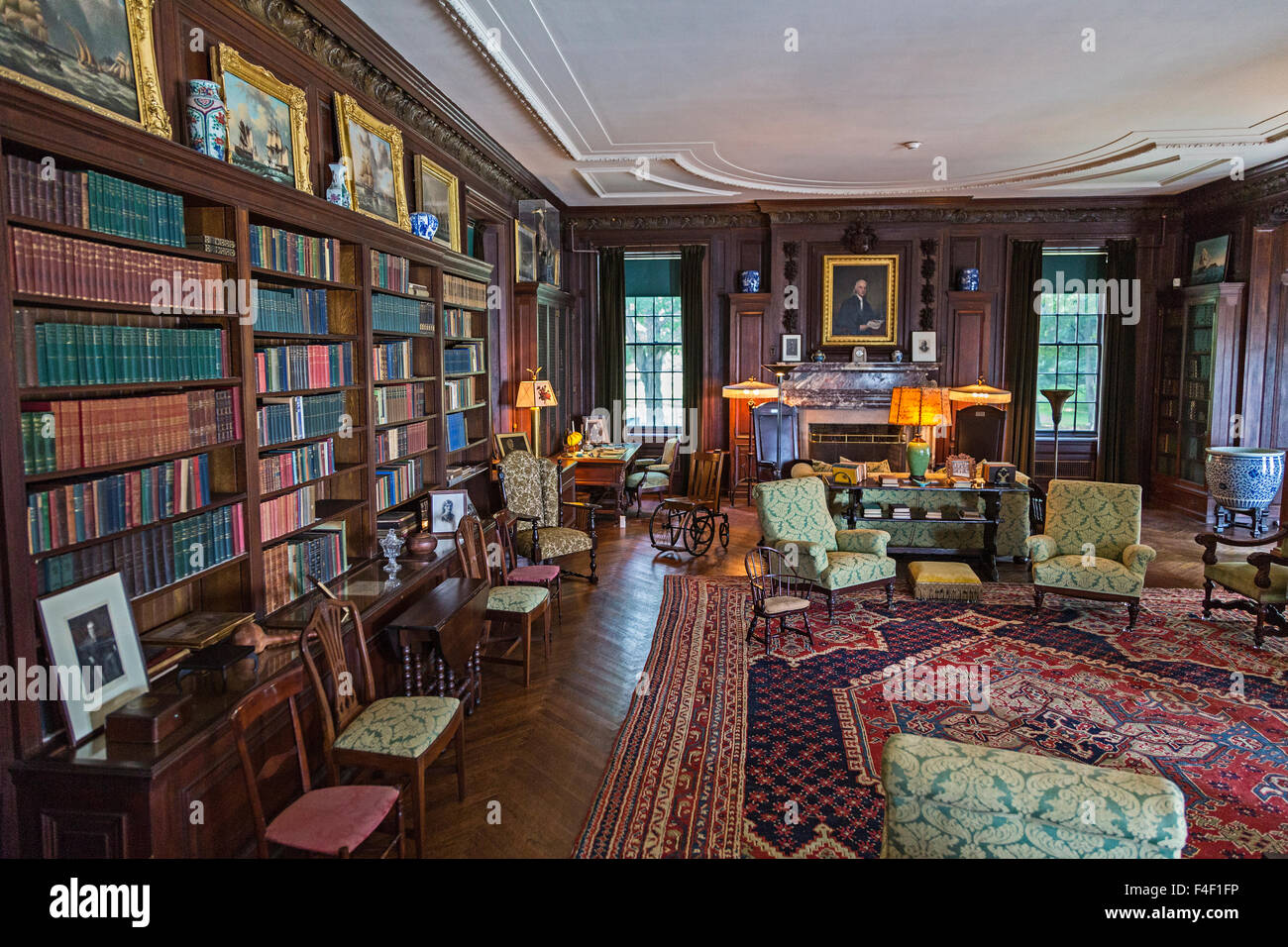 A visit to Franklin D Roosevelt home at Hyde Park in Kingston, New York