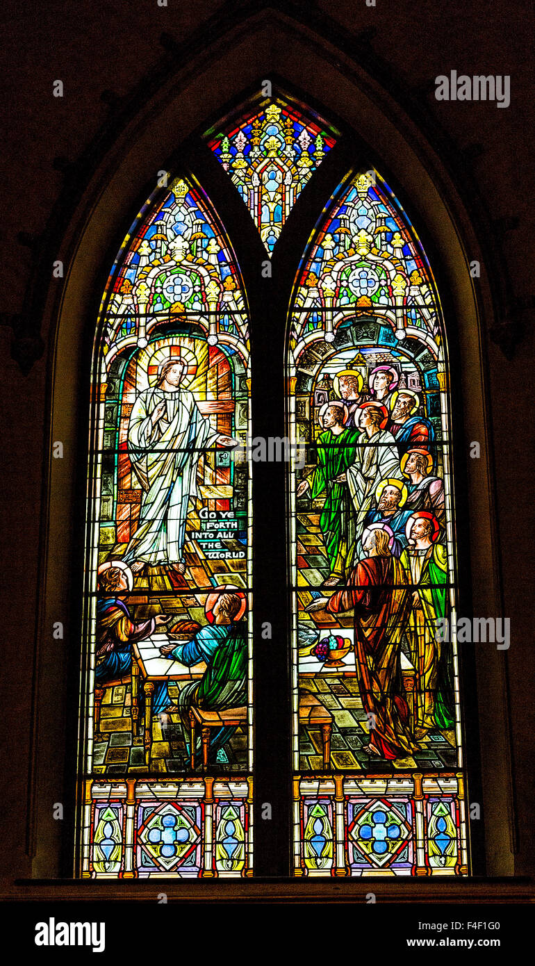 A visit to St. Paul's Episcopal Church in Troy New York State Stock