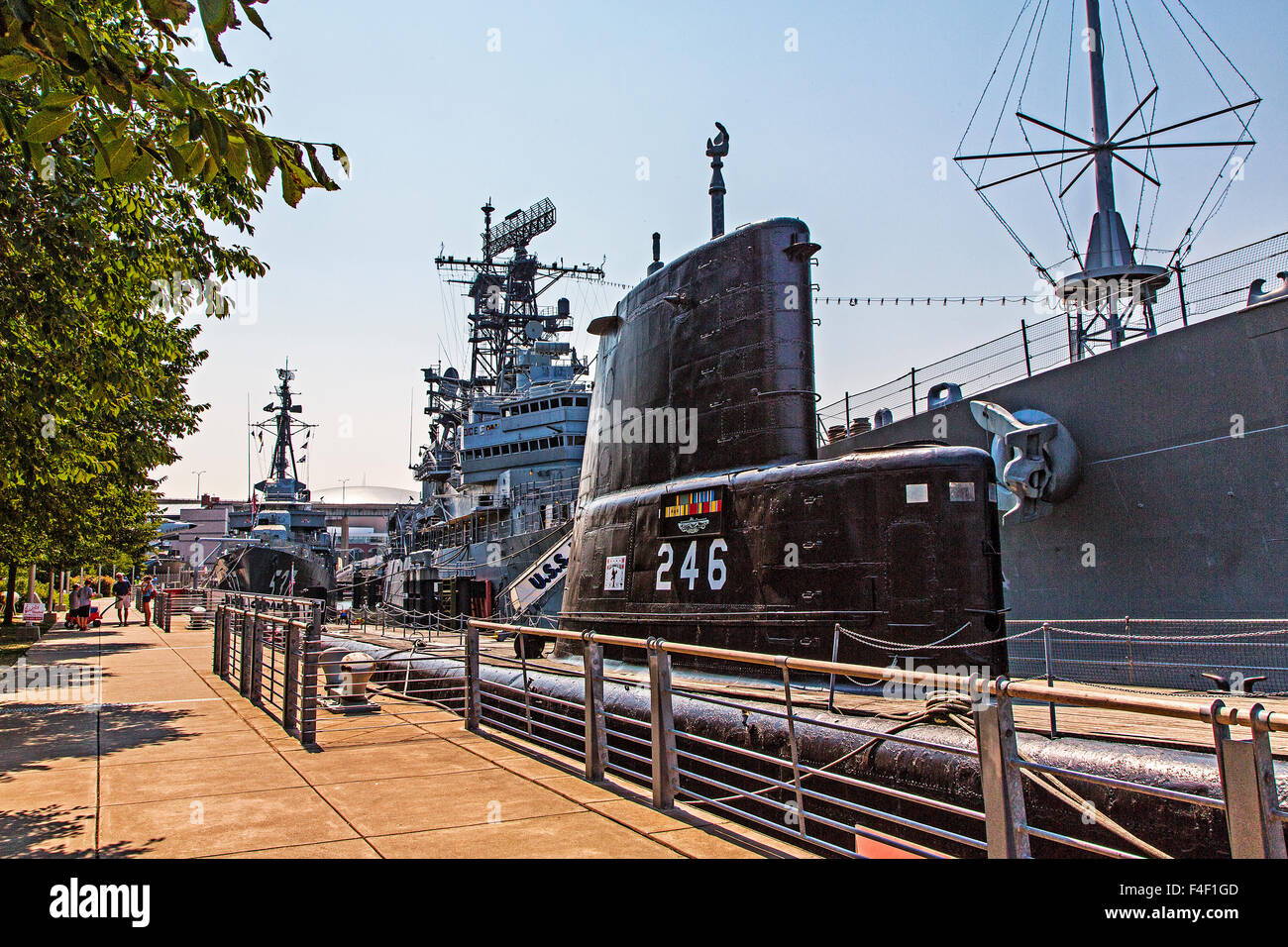 The Battleship Museum on the Buffalo River Buffalo New York State Stock  Photo - Alamy