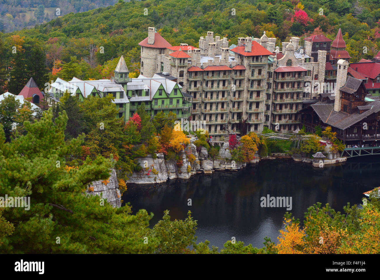 Mohonk Mountain House, Shawangunk Mountains, New York, USA Stock Photo