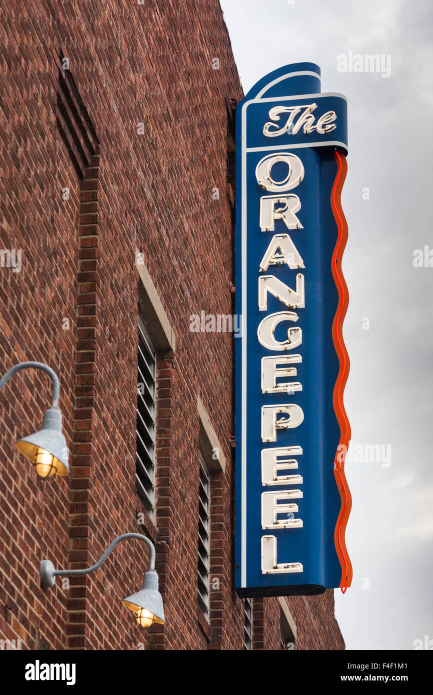North Carolina, Asheville, The Orange Peel, bar and music club Stock Photo Alamy