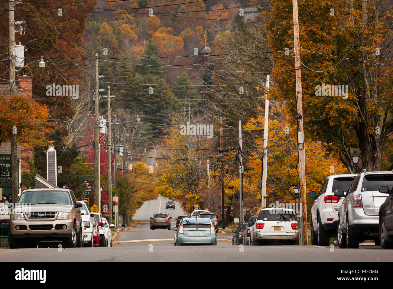 North Carolina, Blowing Rock, downtown, autumn Stock Photo Alamy