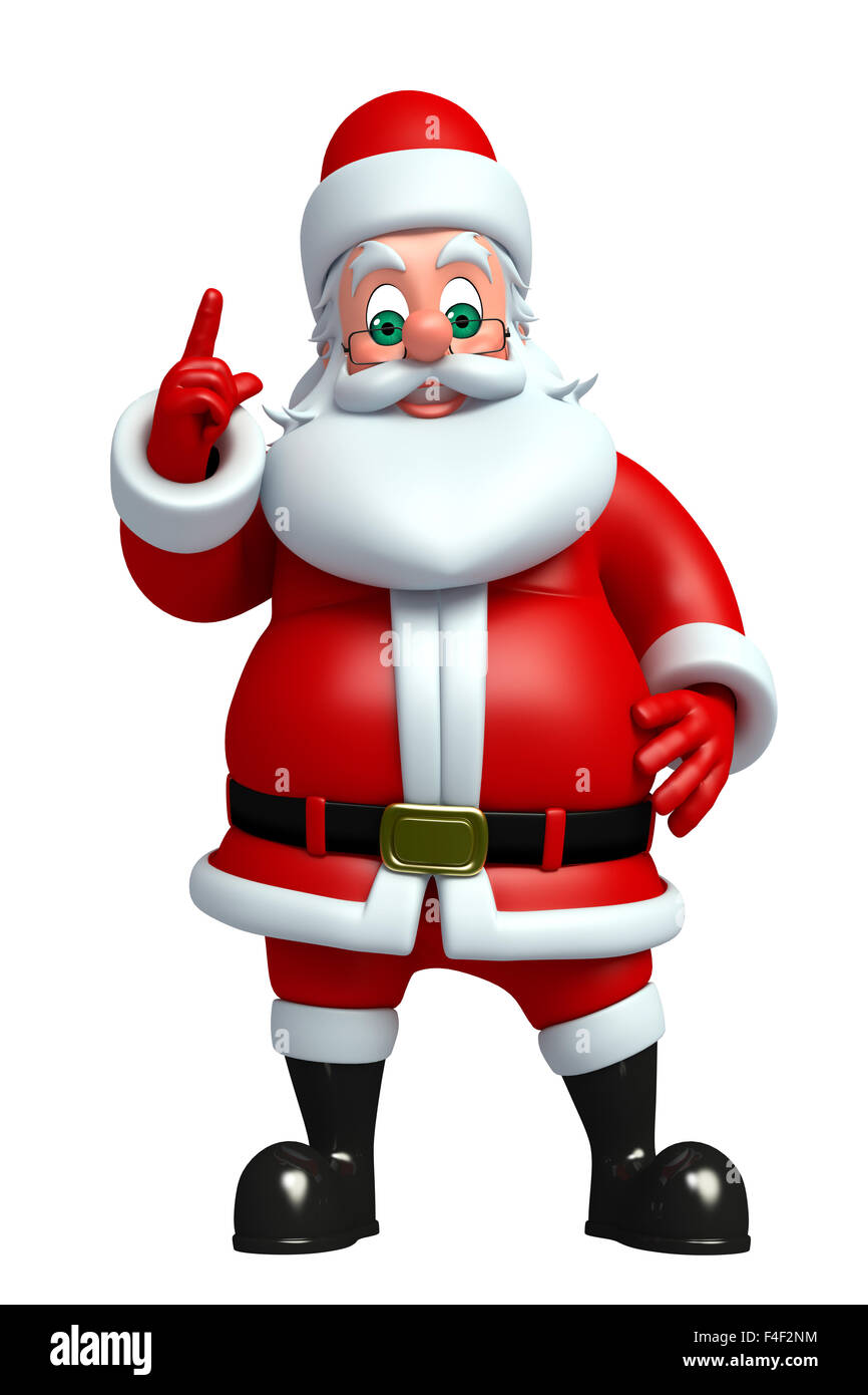 3d rendered illustration of santa claus Stock Photo - Alamy