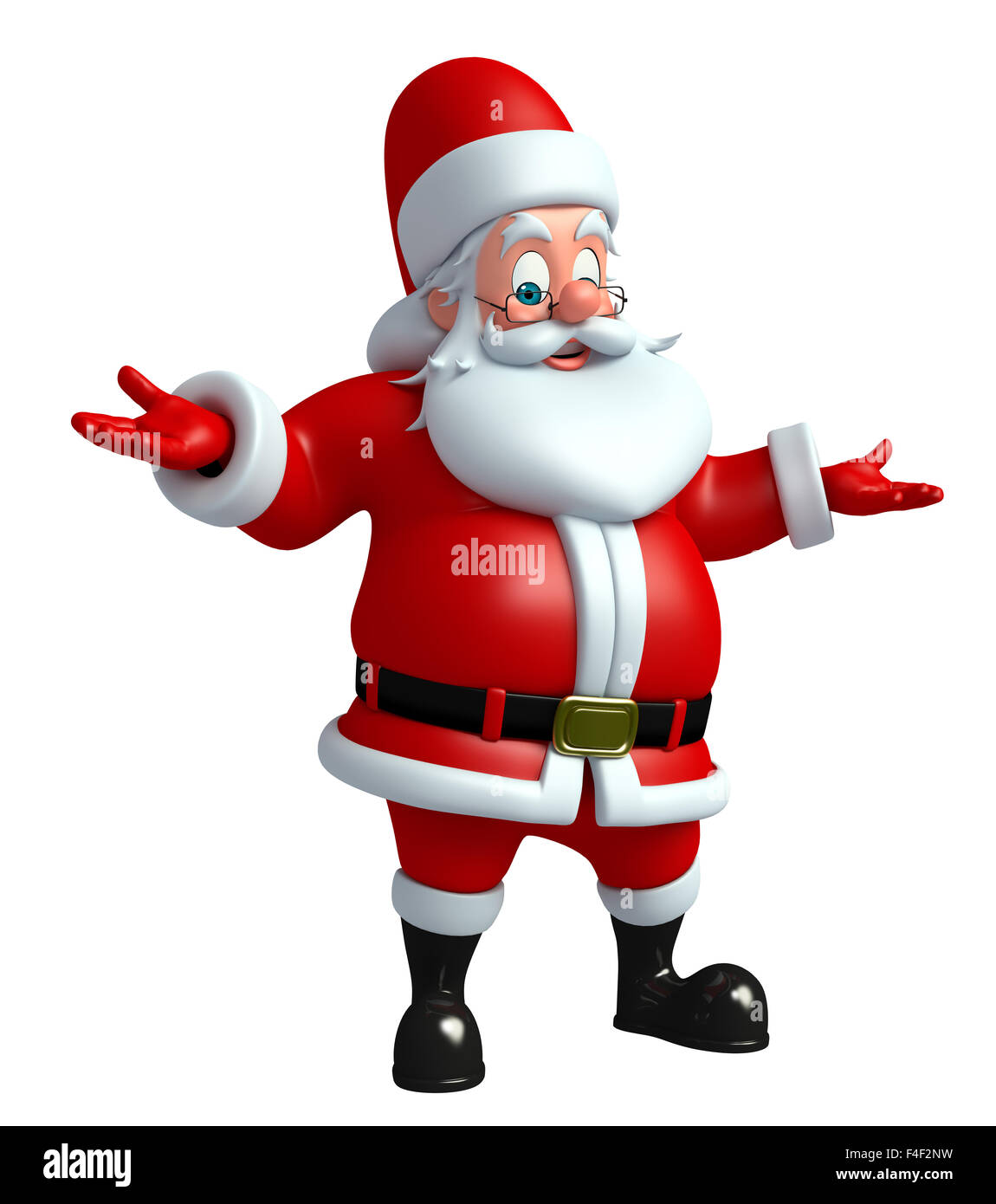 3d rendered illustration of santa claus Stock Photo - Alamy