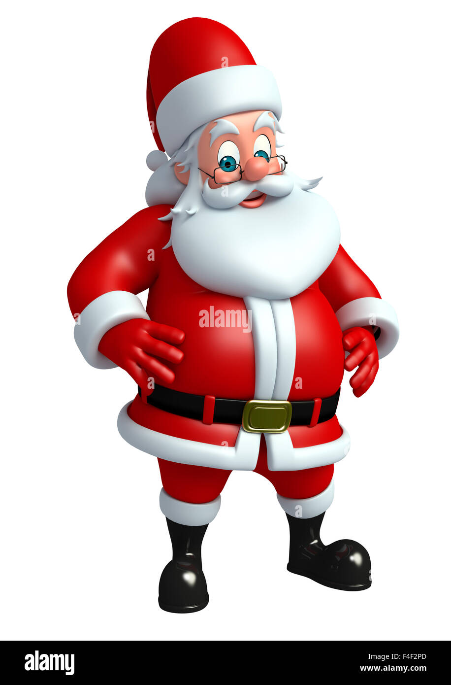 3d rendered illustration of santa claus Stock Photo - Alamy