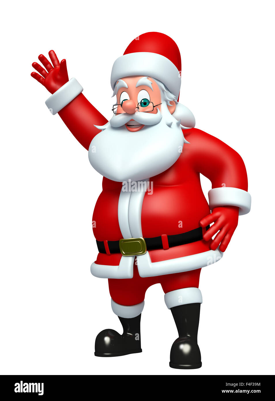 3d rendered illustration of santa claus Stock Photo - Alamy