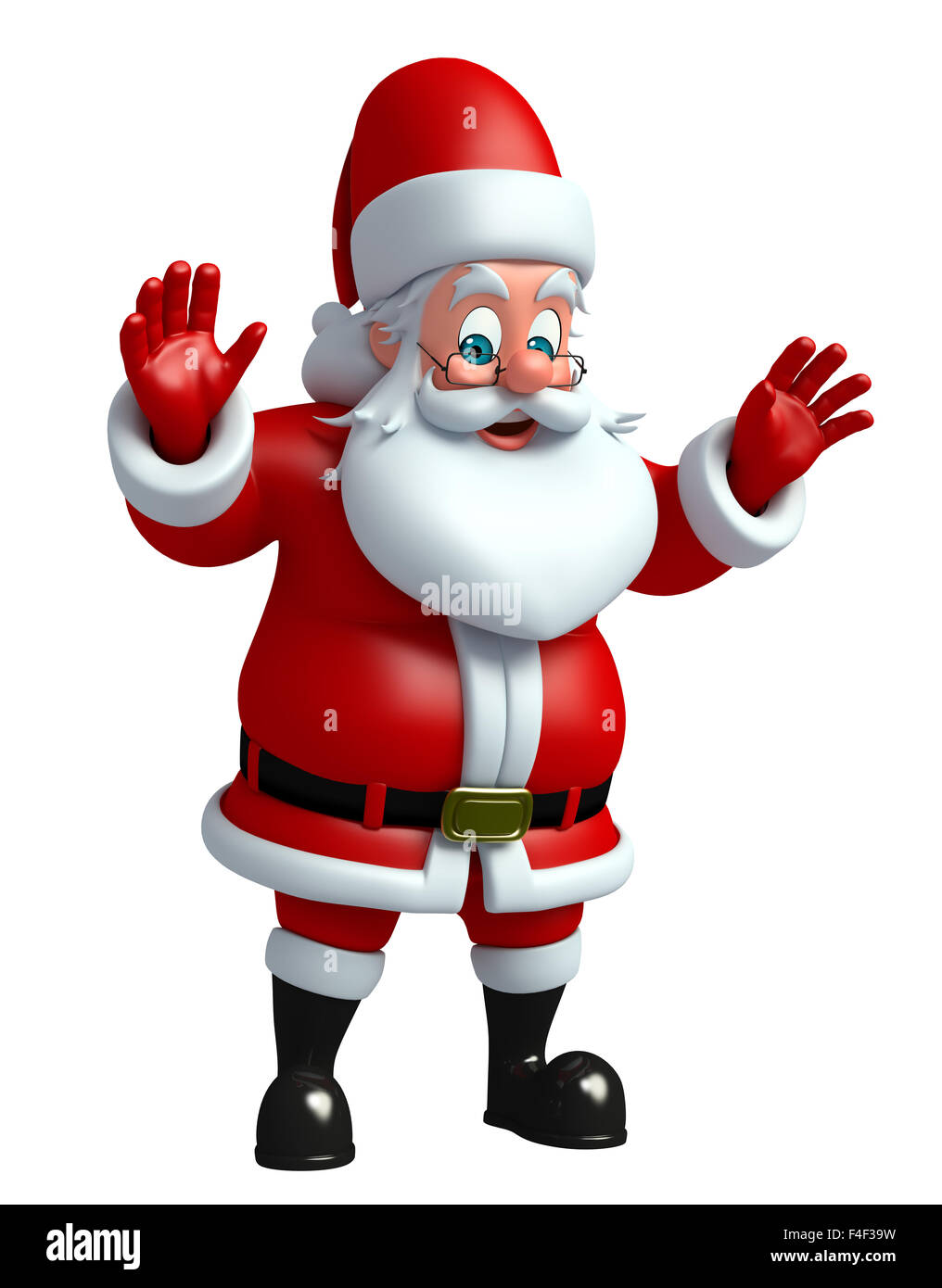 3d rendered illustration of santa claus Stock Photo - Alamy