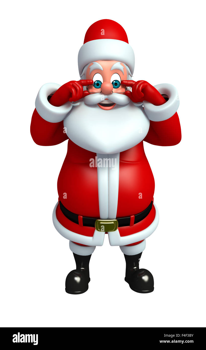 3d rendered illustration of santa claus Stock Photo - Alamy