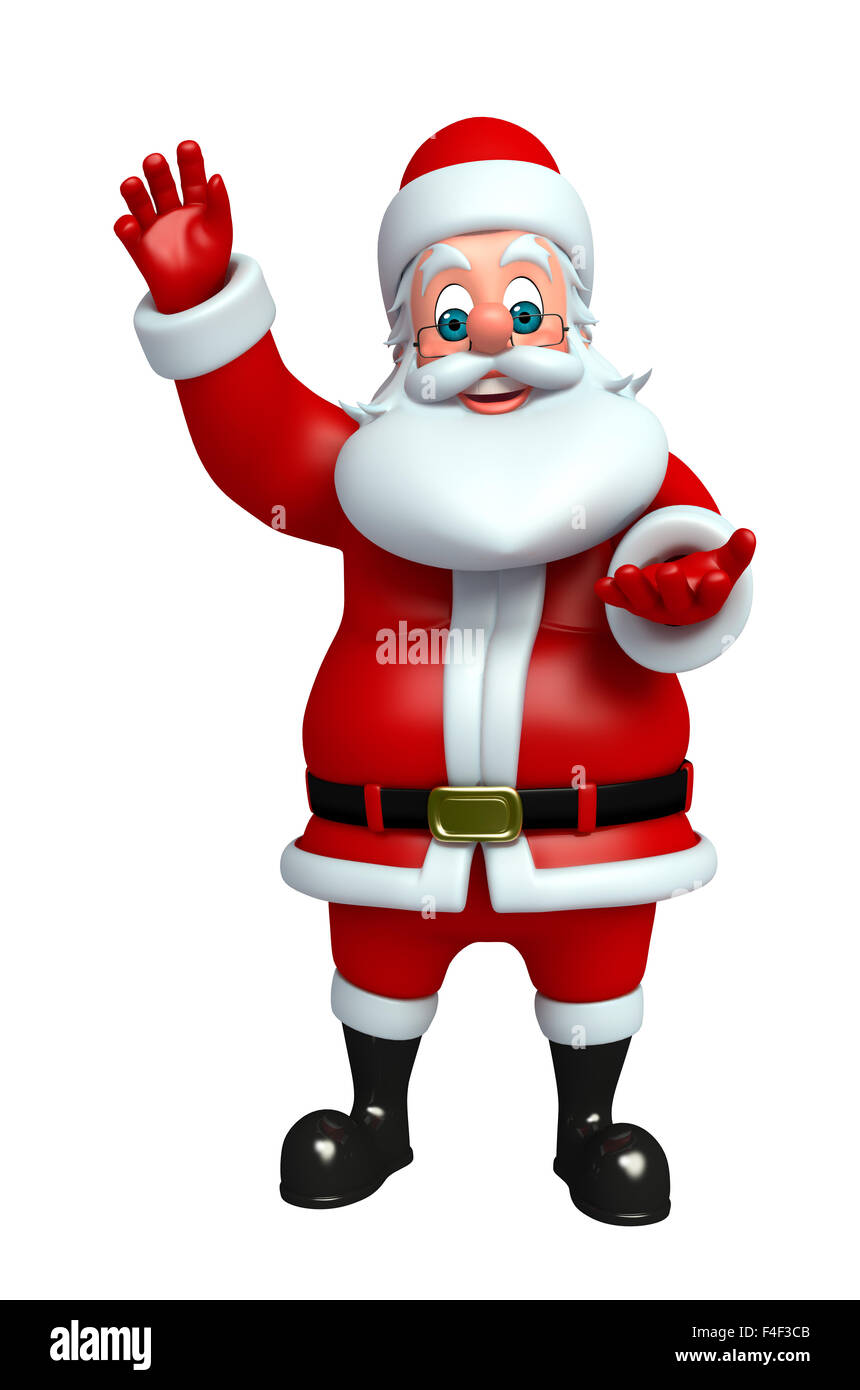 3d rendered illustration of santa claus Stock Photo - Alamy