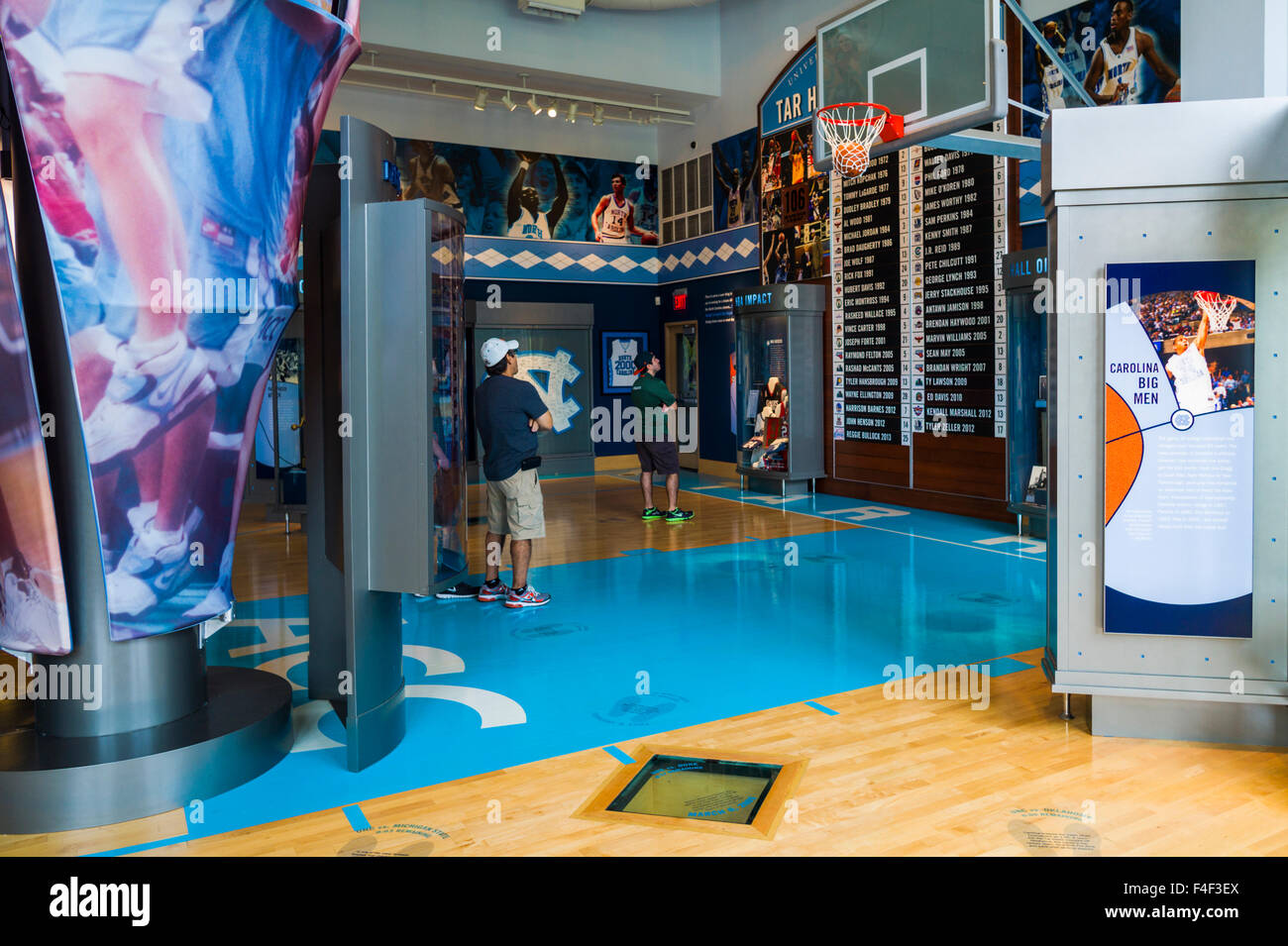 North Carolina, Chapel Hill, University of North Carolina at Chapel Hill, Carolina  Basketball Museum, museum of UNC's team the Tar Heels Stock Photo - Alamy