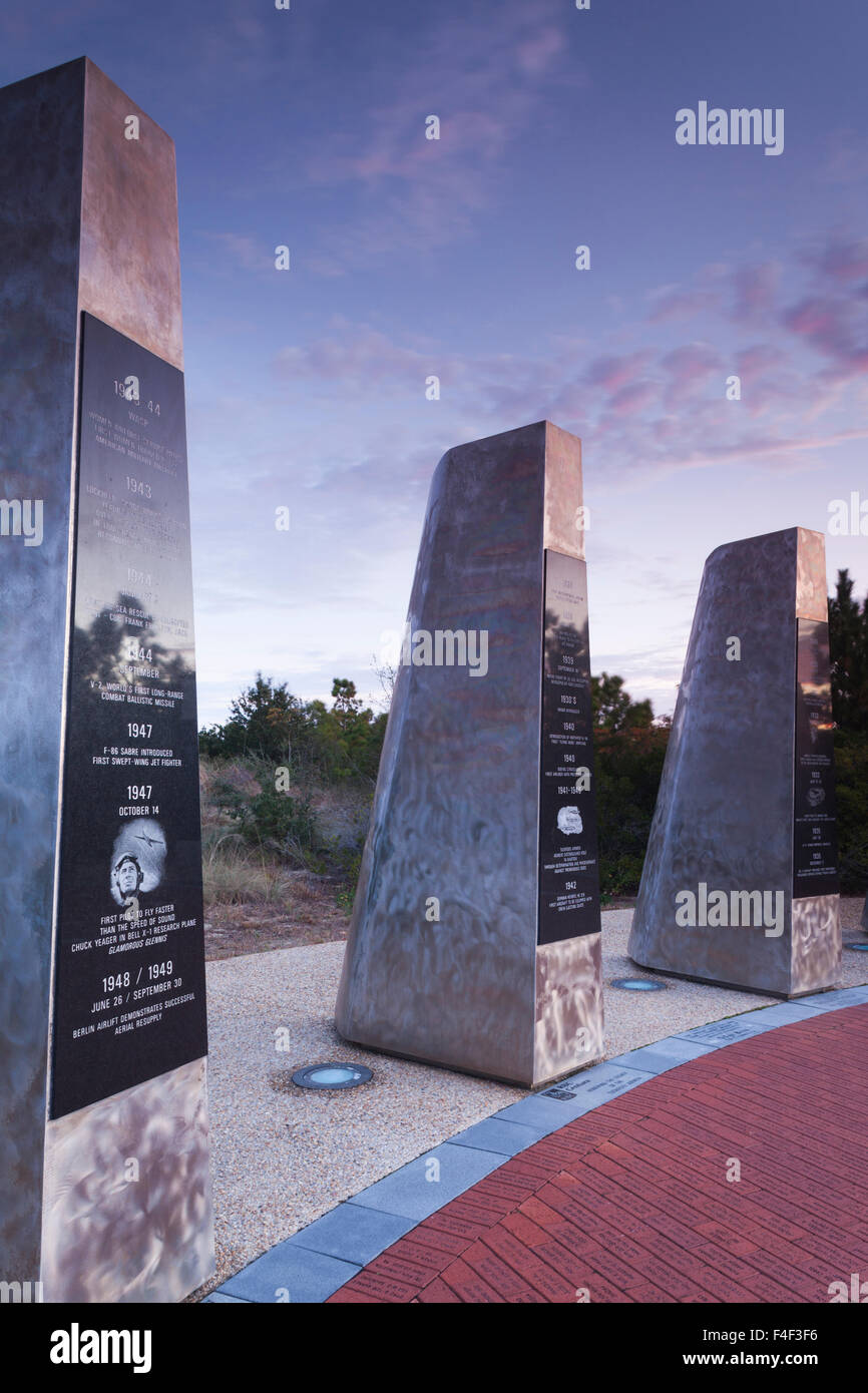 North Carolina, Kitty Hawk, Monument to a Century of Flight, marker for